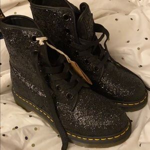 Brand new glitter doc martens